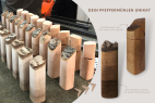 Pfeffermühle Apfelbaumholz Pfeffermühlen aus regionalem Holz