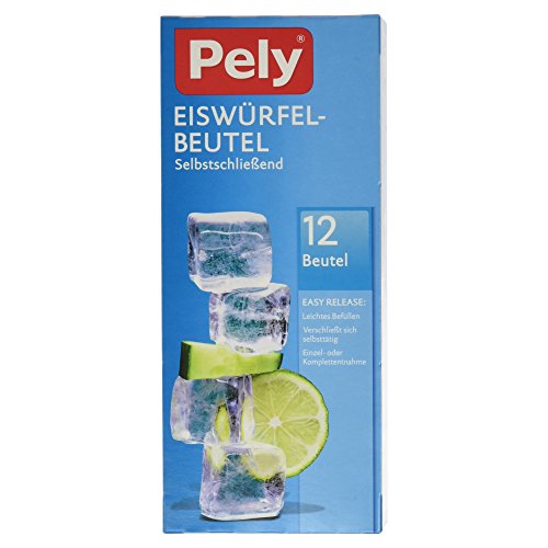 pely Eiswürfel, selbstschließend, 12 Beutel, weiß, Stück