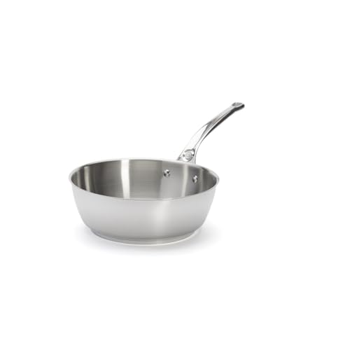 de Buyer - konische Sauteuse MILADY aus Edelstahl - 24 cm - 3411.24, Silber