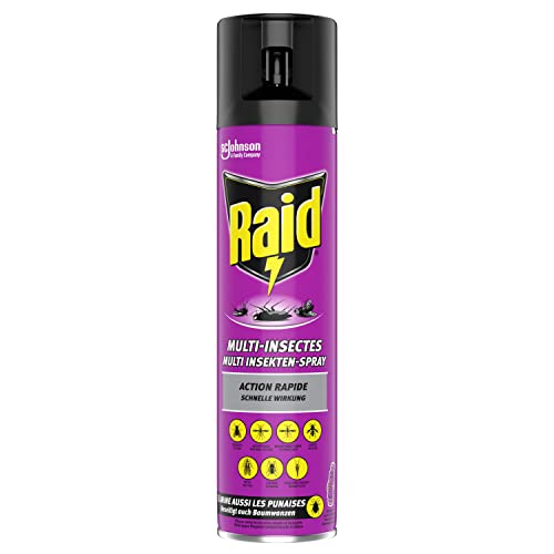 Raid Paral Multi Insektenspray, Mückenspray, zur Bekämpfung von fliegenden & kriechenden Insekten, 1er Pack (1 x 400ml)