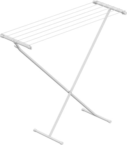 Rörets Wäschetrockner Compact – Aufbewahrungshaken - praktisch und stabil – braucht wenig Platz – 90x32x83 cm – 5,5 m Trockenfläche - Design und Qualität von Schwedens stärkster Trockenständermarke