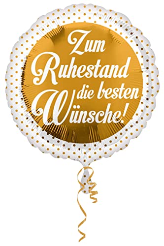 NEU Folienballon Ruhestand, ca. 45 cm