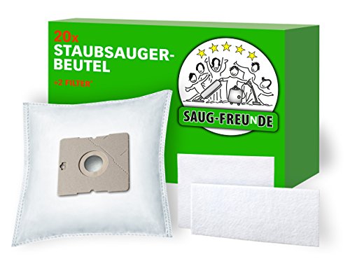 SAUG-FREUnDE | 20 Staubsaugerbeutel kompatibel zu SWIRL Y 05, Y 93, Y 101, Y 201, SWIRL Y05, Y93, Y101, Y201, MENALUX 4000 (DA6)