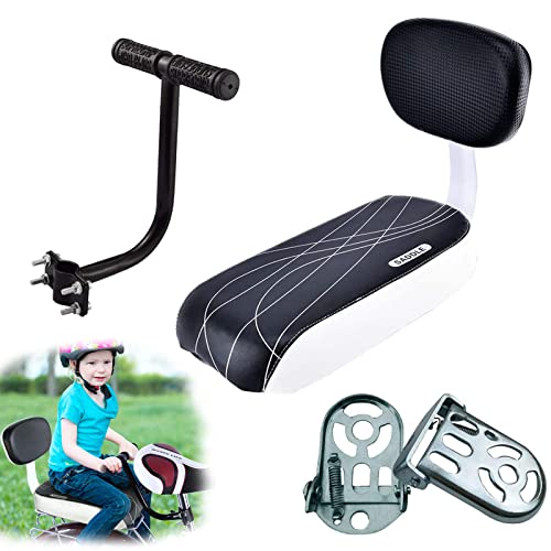 auvstar Kinder Sicherheits Fahrrad Rücksitz Zubehörsatz, Hinteres Sitzkissen Armlehne Fußstütze Set für Mädchen / Jungen / Kinder