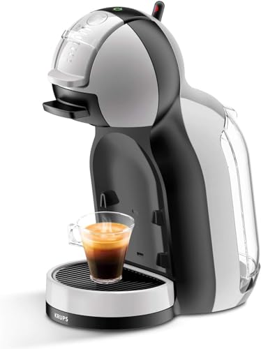 Krups KP123B Dolce Gusto Maschine Mini Me | Kaffeekapselmaschine | über 30 verschiedene Getränke vollautomatisch | Heiß- und Kaltfunktion | 1500 Watt | Artic-Grey/schwarz