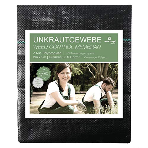 Prolifiqs Sandkastenvlies 150g / m² I Sandkasten Vlies & Unkrautvlies für den Kinder Sandkasten I Atmungsaktiv & Reißfestes Gartenvlies I Für Sand + Rindenmulch + Kies + Pflastersteine (2 m x 2 m)