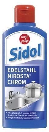 SIDOL reinigt Metalle (Edelstahl Nirosta Stahl)