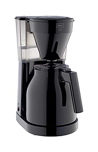 Melitta Easy Therm - Filterkaffeemaschine - mit Thermokanne - 10 Tassen - Tropfstopp - Schwarz (1023-06)