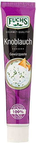 Fuchs Gewürze – Knoblauch Gewürzpaste, vollmundiges Aroma, Paste zum Würzen von Salaten, Soßen, Fleisch-Gerichten oder Suppen jeglicher Länder-Küchen, 45 g