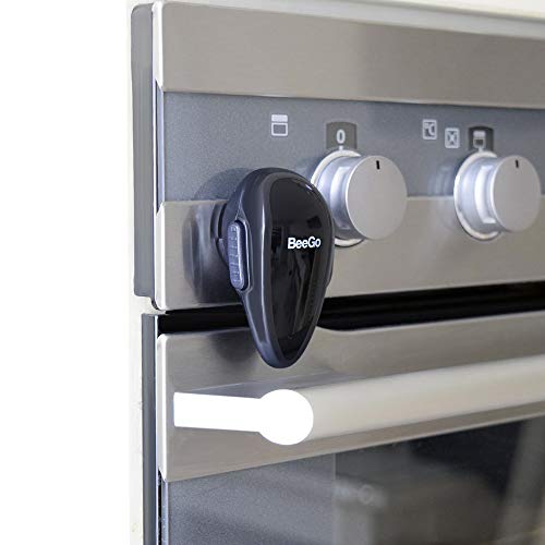 BeeGo® Backofen Kindersicherung, Kindersicherung Herd, herdsicherung kindersicherung, Baby und kindersicherungen, Herdschutz für Babys & Kleinkinder, Einfache Installation, 1 x Schloss - Schwarz