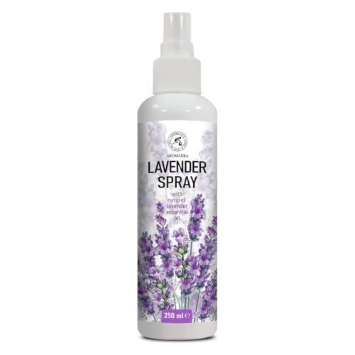 Lavendel Aromatisches Spray 250 ml zur Luftaromatisierung - Lavendel Kissenspray - Entspannung - Beruhigung - Raum-Spray 250ml - Ideal für Yoga & Guten Schlaf mit Reines Lavendel Ätherisches Öl