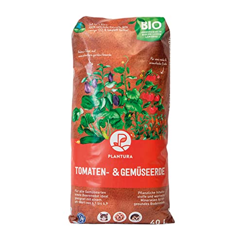 Plantura Bio-Tomaten- & Gemüseerde, torffrei & klimafreundlich, vorgedüngt, 40 L