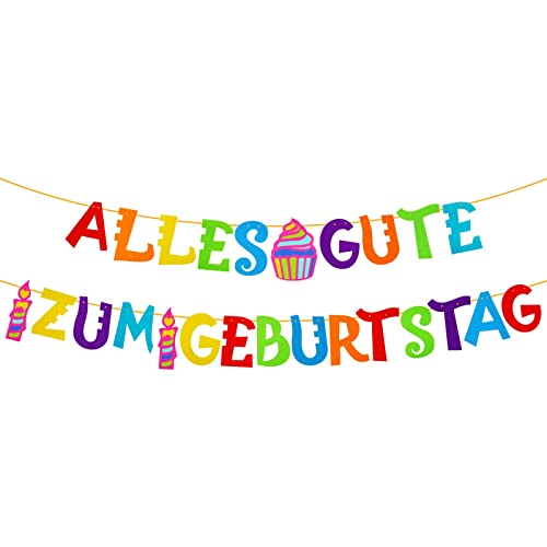 Bohoman Geburtstagsgirlande Alles Gute Zum Geburtstag Girlande Bunt Happy Birthday Girlande Filz Buchstaben Geburtstagsbanner für Geburtstagsfeier Dekorationen