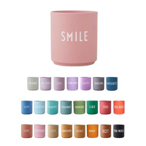 Design Letters Lieblingsbecher FREUNDSCHAFT & LIEBE | SMILE | Tasse mit spruch | Personalisierte Geschenke für Lieblingsmensch | Dekorativ Kaffeetasse | Persönlich Geschenk | Kaffeebecher Porzellan