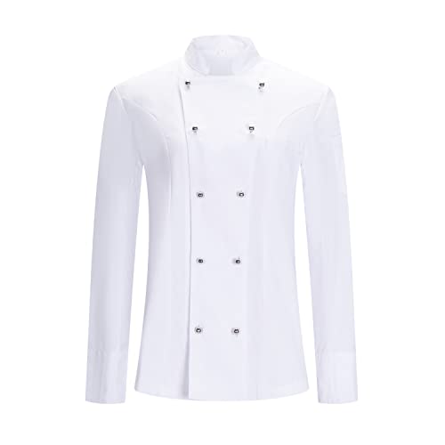 MISEMIYA - Damen-KOCHJACKE - Damen-KOCH-UNIFORM Damen-KOCHJACKE - Hospitality Uniform - Ref.848 - Medium, Kochjacken Herren 848 - Weiß