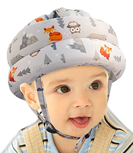 Baby Helm zum Krabbeln I Anti-Kollision Kopfschutz Baby I Säugling Kleinkind Kinder Schutzhut für 6 bis 24 Monate Baby