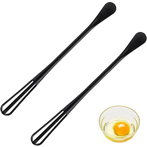 Lipfer 2pcs Ei -Whisk Plastik Mini Multifunktionales Eierschläger Küchenutensil