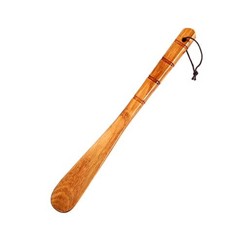 WLMALL Premium-Schuhlöffel aus Holz, 1 Stück Schuhlöffel, langlebig, 33 cm lange Schuhlöffel, fauler Schuhlöffel für Senioren, Kinder, Schwangerschaft, Männer, Frauen