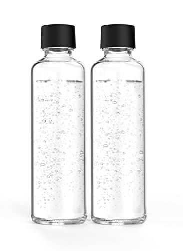 Sodapop Glasflaschen-Set Logan, Ersatzflaschen ausschließlich geeignet Wassersprudler Logan, 2X 850 ml