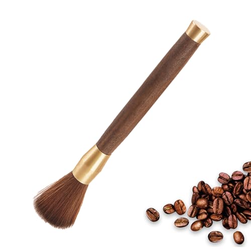 Barista Pinsel Reinigungsbürste Kaffeevollautomat Kaffeepinsel Barista Kaffee Zubehör Reinigungspinsel 13cm*1.5cm für Siebträger Kaffeemühle Und Espressomaschine mit Veganen Pinselhaaren