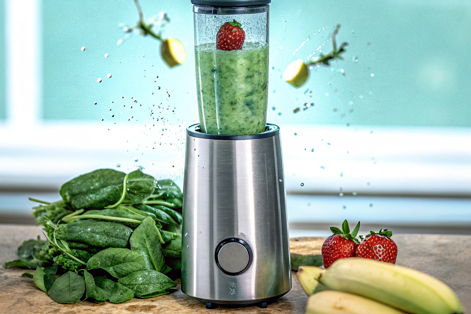 WMF Kult X Mix & Go Mini Smoothie Maker bei der Arbeit