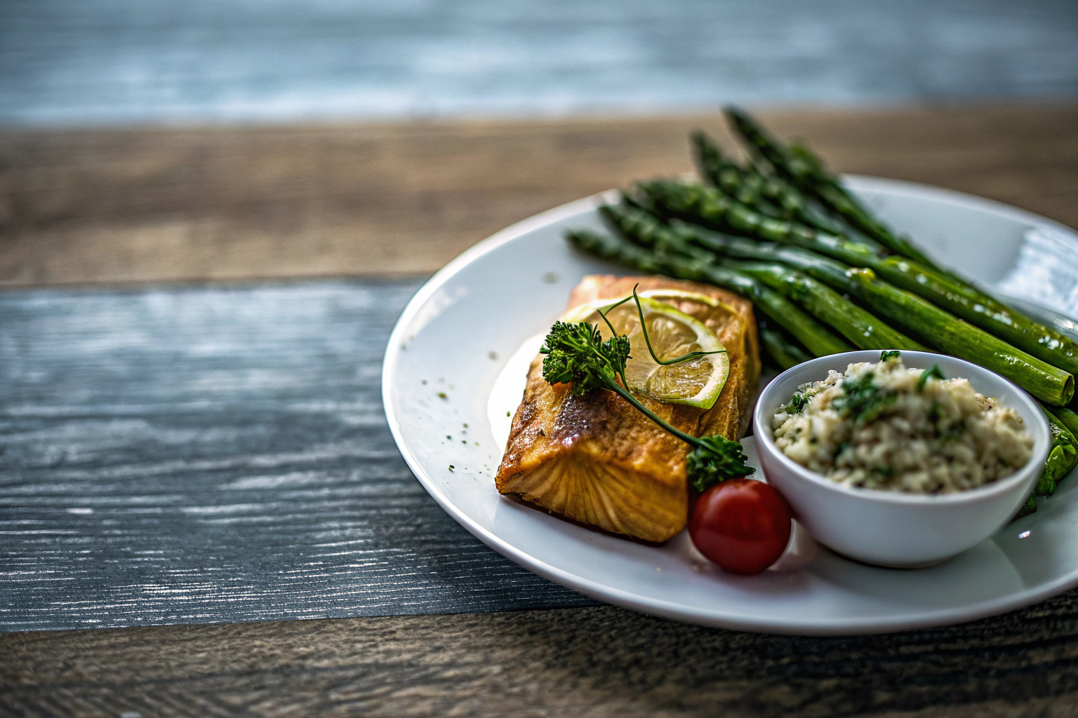 Schnelles Abendessen mit frischen Zutaten