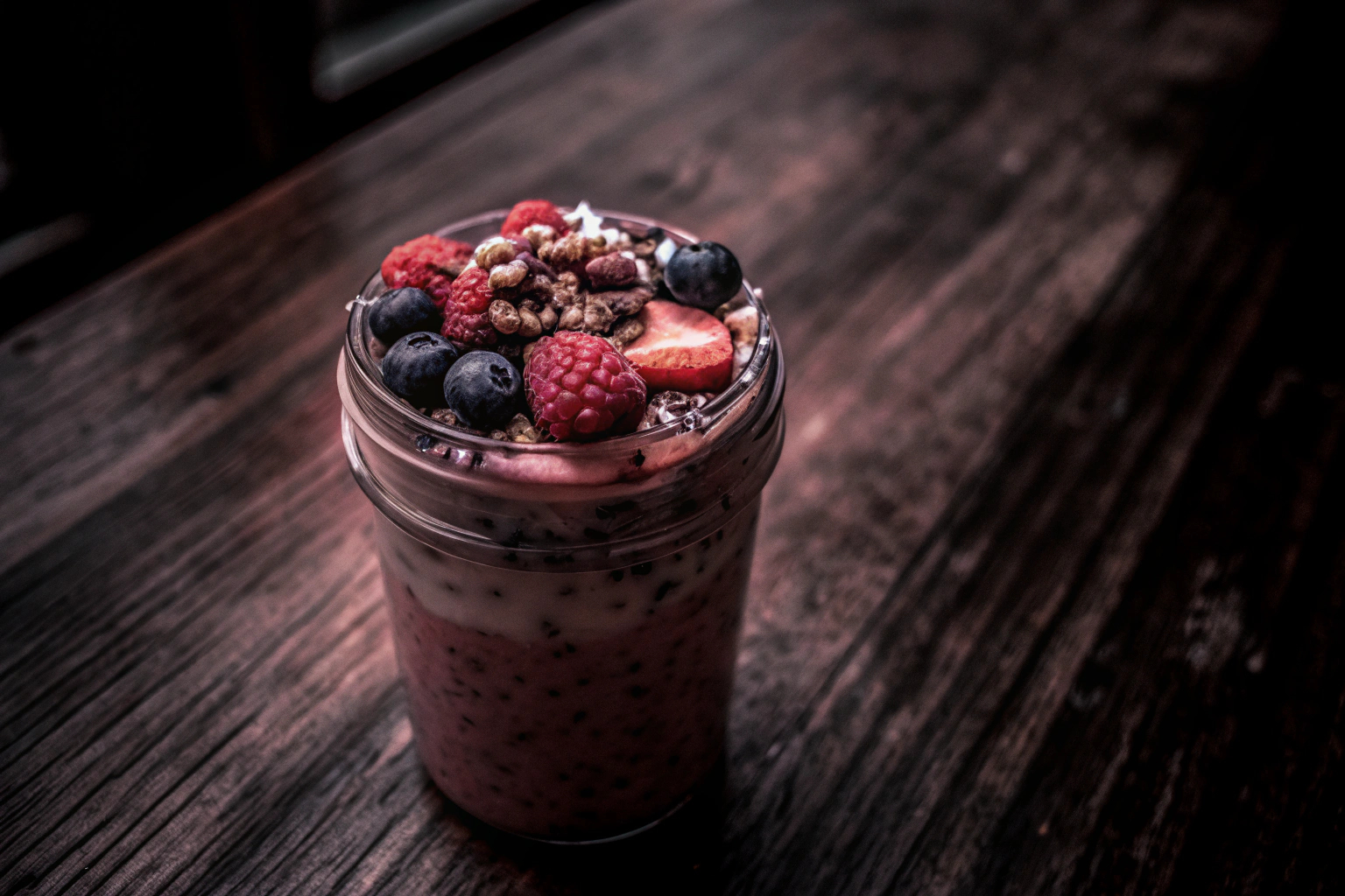 Overnight Oats mit Beeren