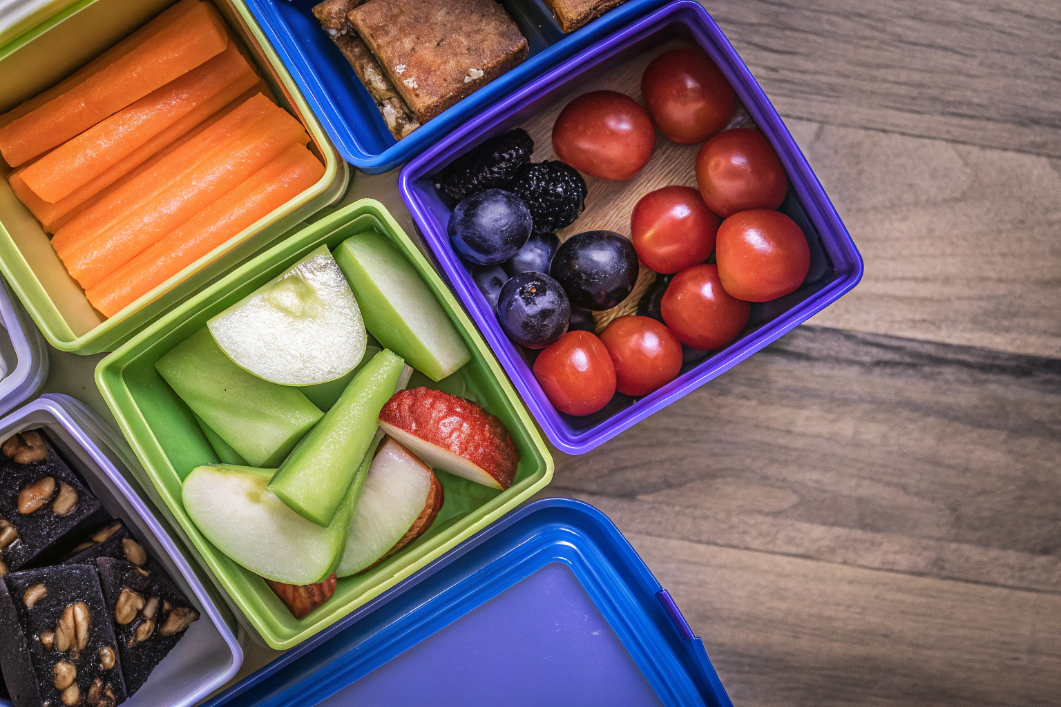 Gesunde Snacks in Snackboxen