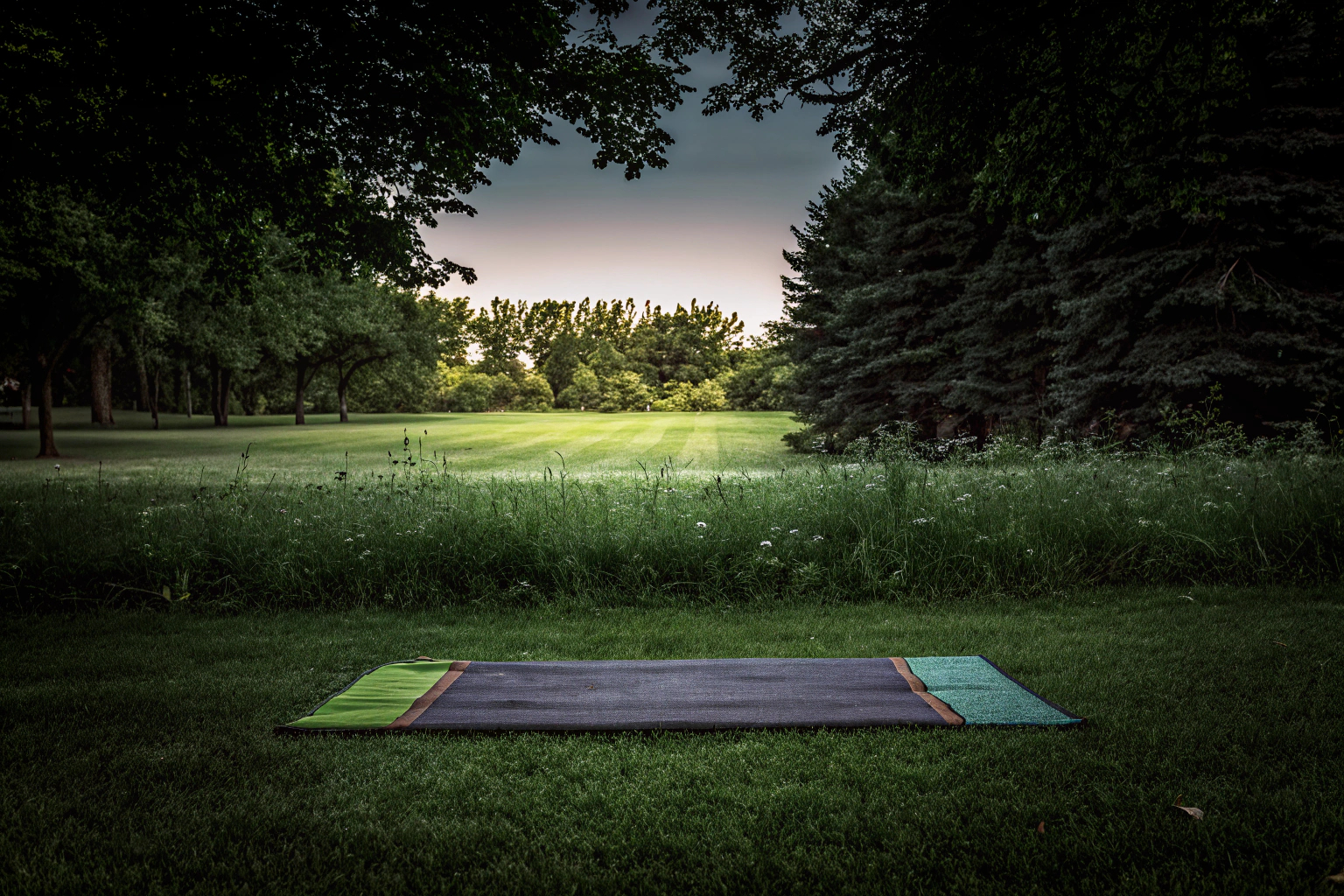 Entspannende Yoga-Übung im Freien