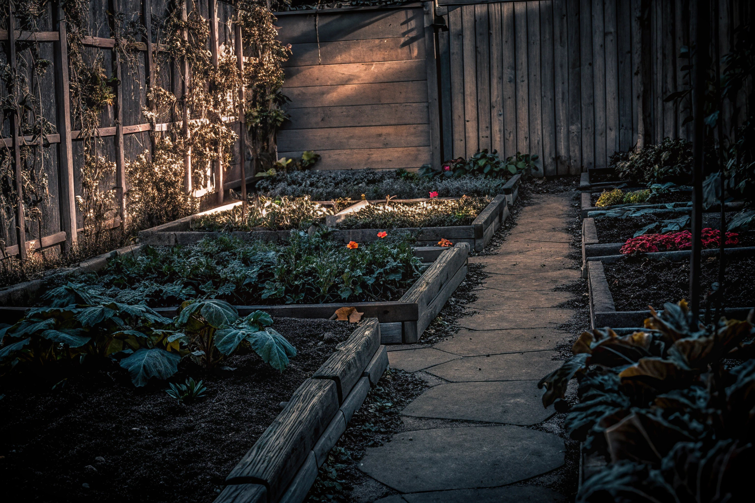 Frisch angelegter Garten