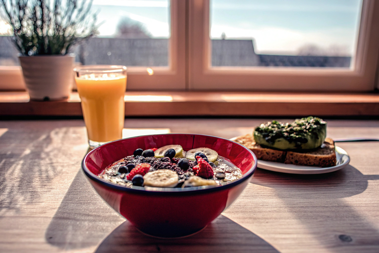 Gesundes Frühstück nach dem Fasten