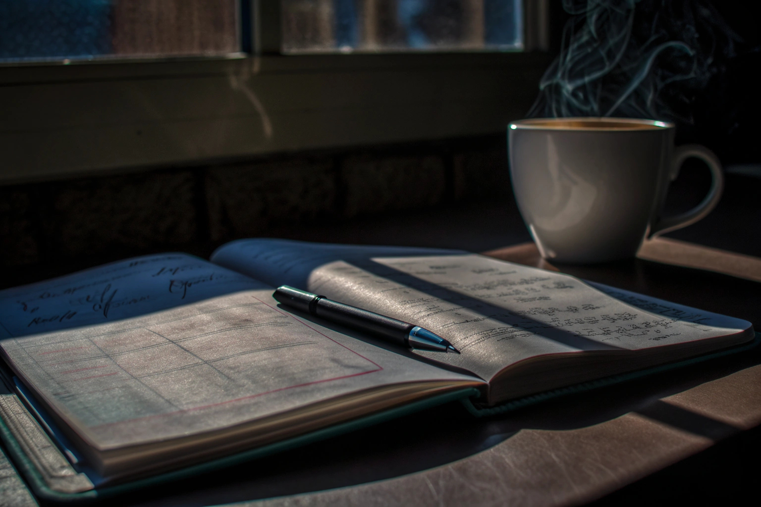 Journaling mit Kaffee