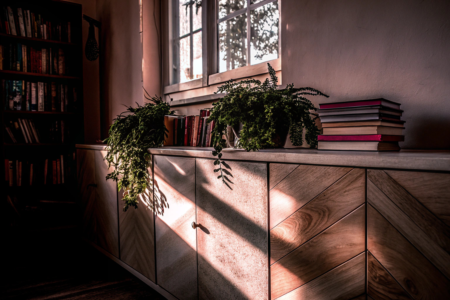 Sideboard im Arbeitszimmer