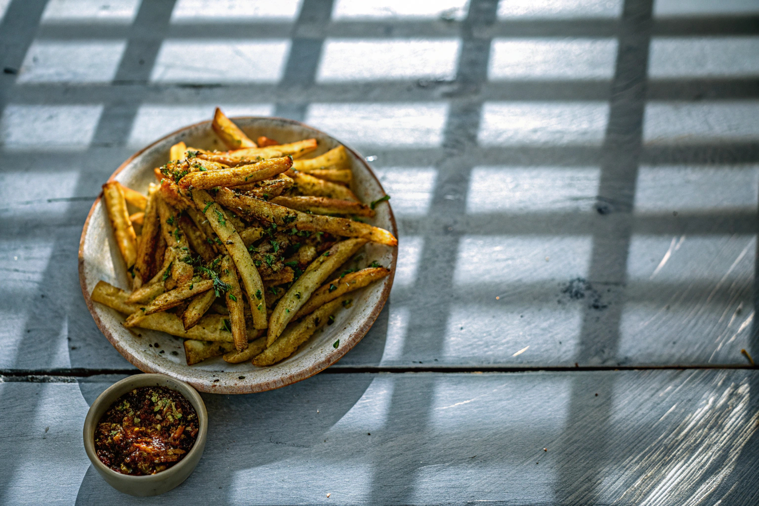 Pommes Frites mit Gewürzmischung