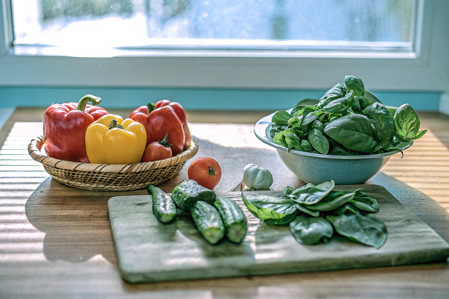 Frische Zutaten für ein Familienessen