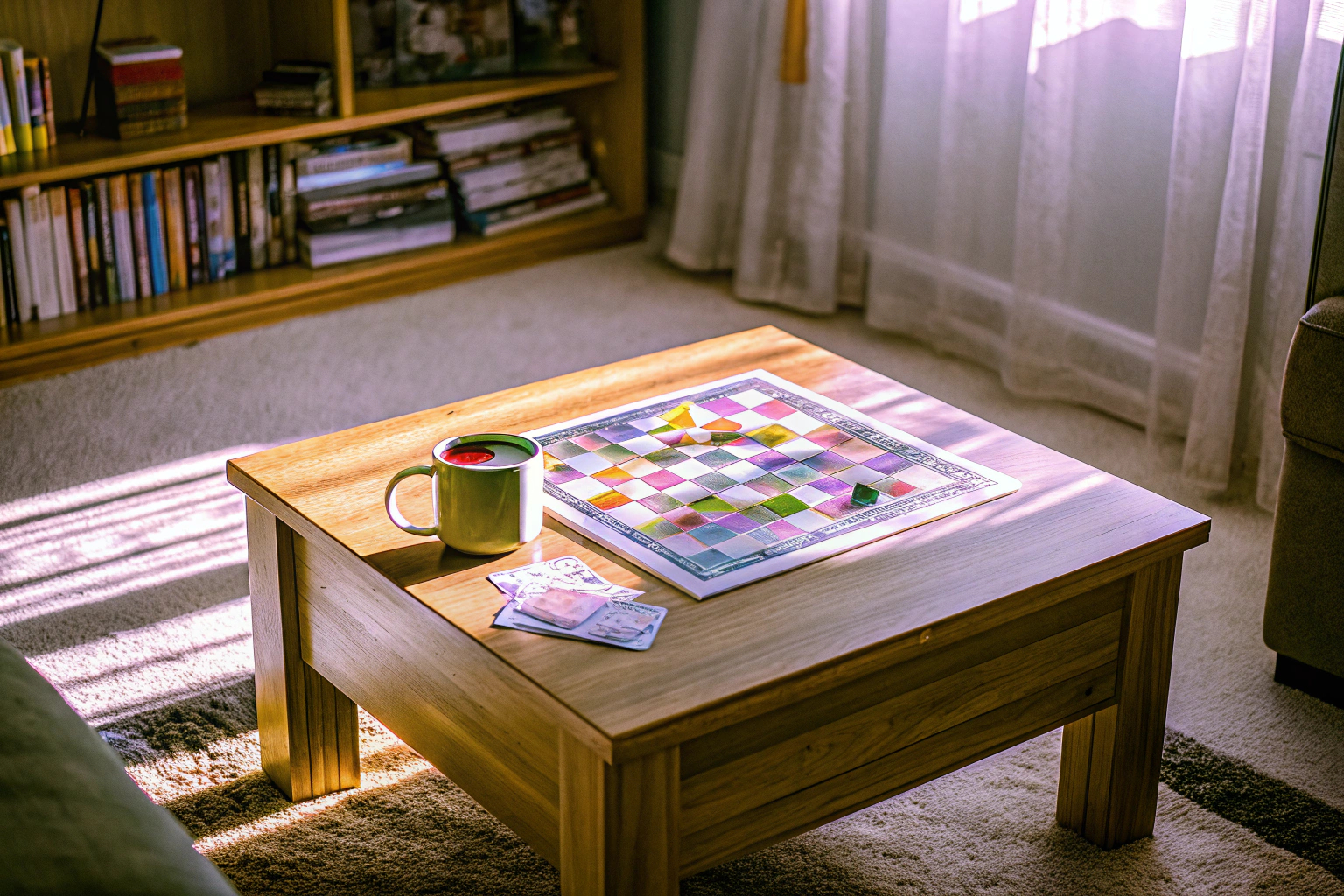 Familienbrettspiel am Sonntag