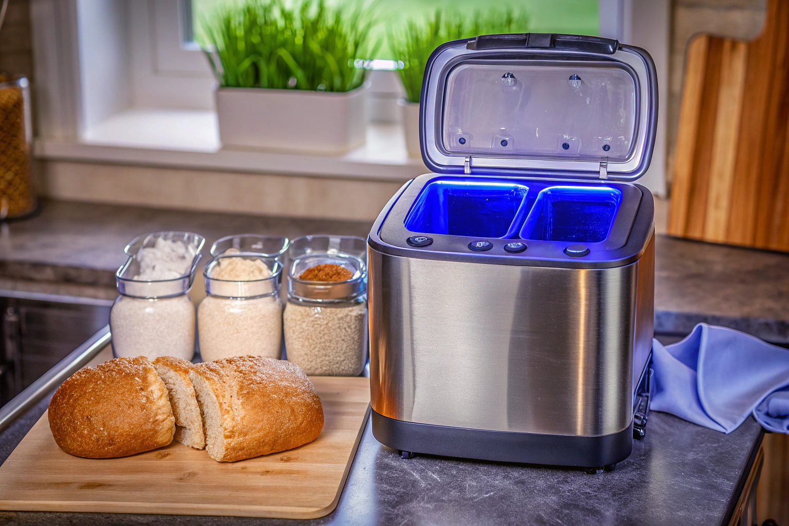 Brotmaschine in moderner Küche