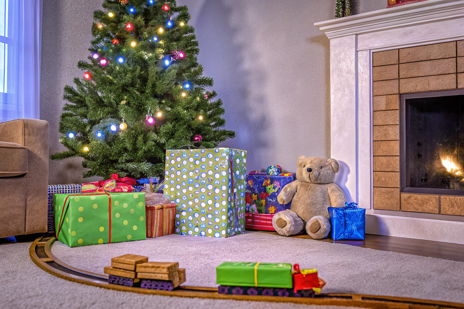 Kinder freuen sich über Geschenke