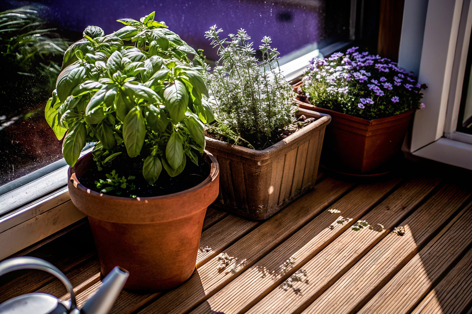 Kräutergarten auf Balkon