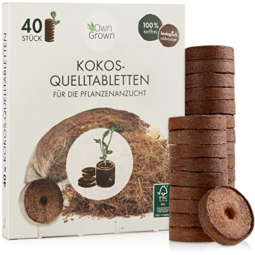 Kokos Quelltabletten mit Nährstoffen