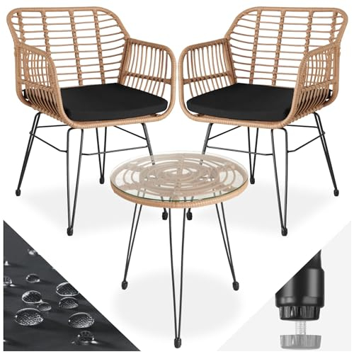 tectake® Outdoor Rattan Sitzgruppe