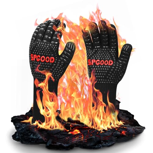 SPGOOD Grillhandschuhe hitzebeständig 800 Grad