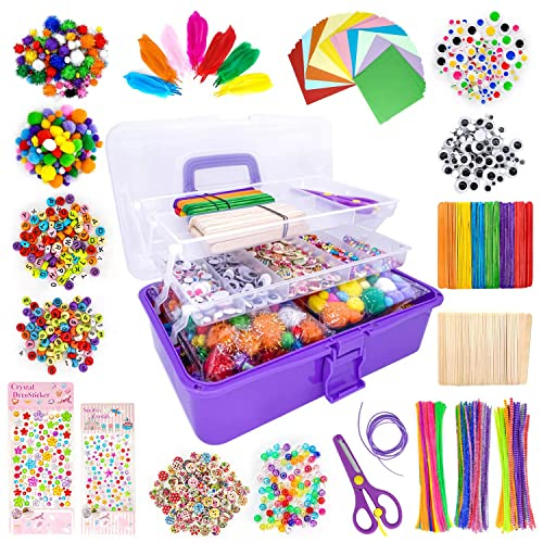 LINAYE DIY Bastelbedarf für Kinder 3500+Pcs