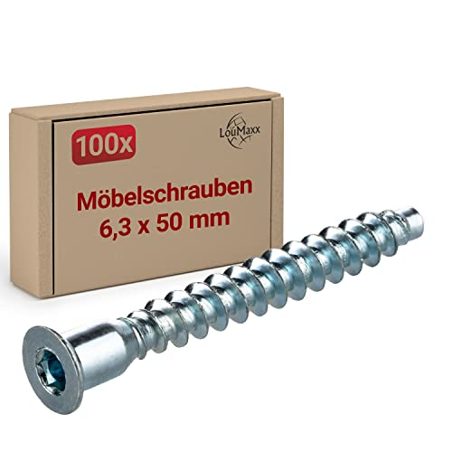 LouMaxx Schrank Schrauben 6,3 x 50mm