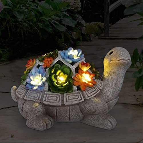 Yeomoo Solar Gartenfiguren Schildkröte