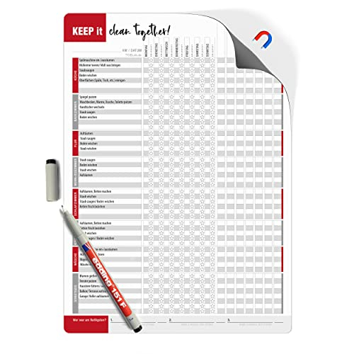 TOBJA® Haushaltsplan magnetisch Putzplan