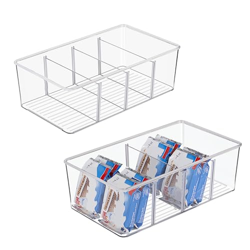 Vtopmart 2er Kühlschrank Organizer mit 4 Fächern