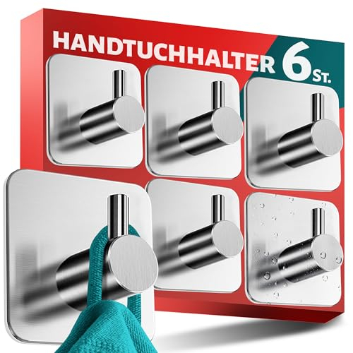 Menz Handtuchhalter ohne Bohren 6er SET