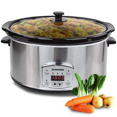 Syntrox Germany 6,5 l Slow Cooker | Gesunde Küche