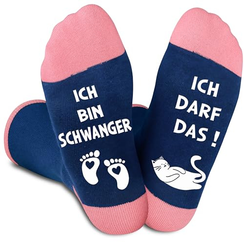 Jeasona Geschenke für Schwangere Frauen Socken